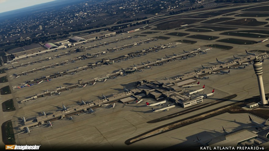 ImagineSim prépare le portage de l’aéroport d’Atlanta vers Prepar3D v6