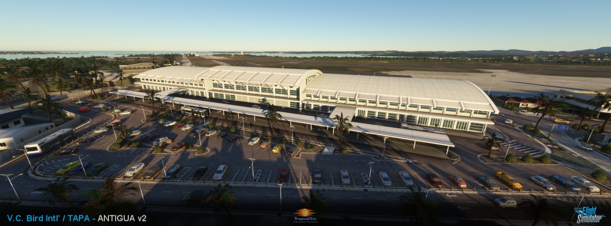 Nouvelle version de l’aéroport V.C. Bird International pour Microsoft Flight Simulator par TropicalSim