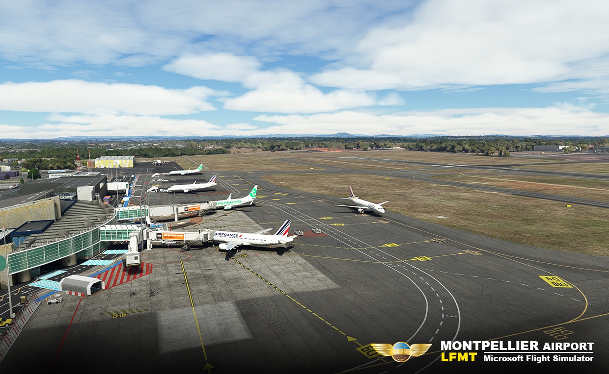 Nouvelle mise à jour de l’Aéroport de Montpellier-Méditerranée pour Microsoft Flight Simulator