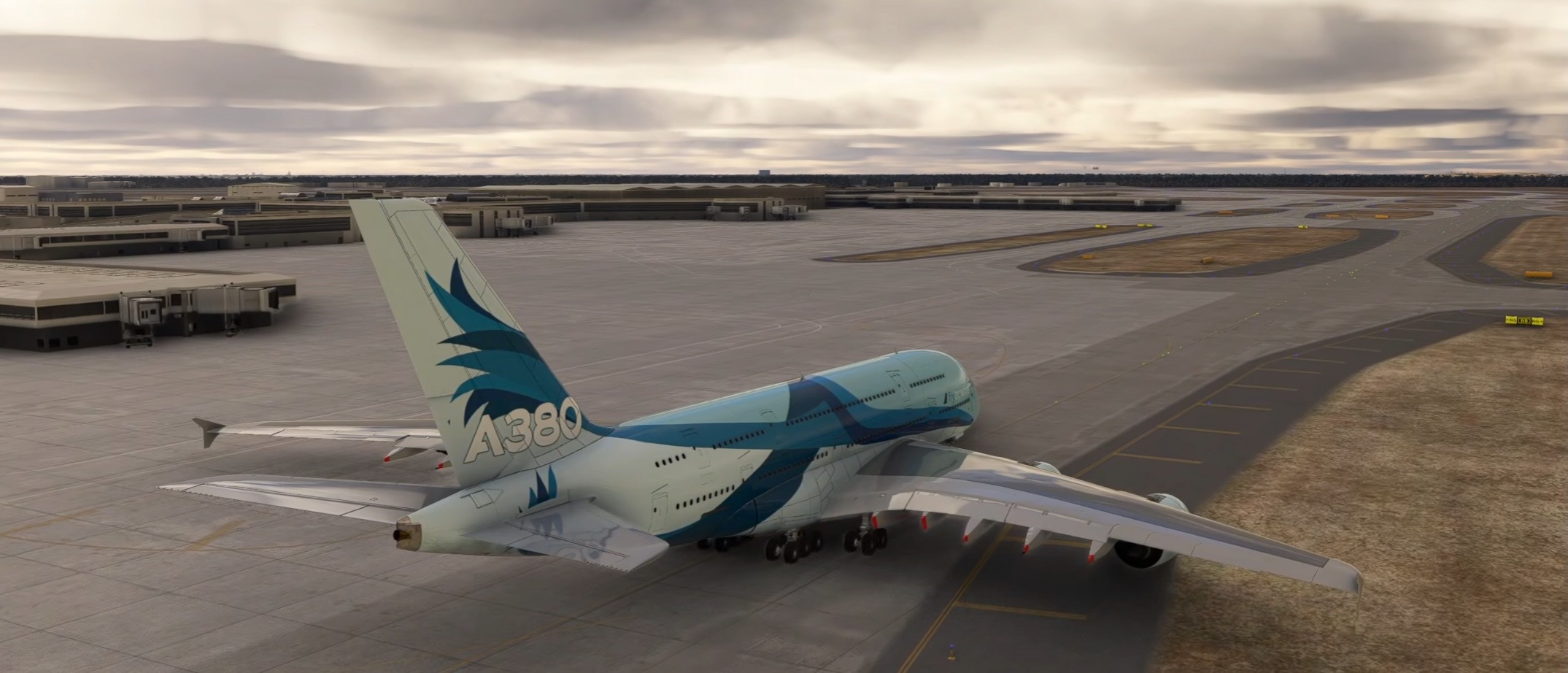 Nouvelles images  de l’Airbus A380 pour MSFS